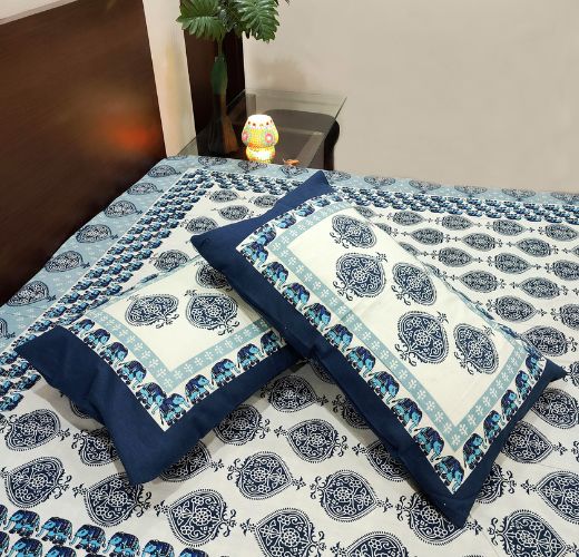 Geometric Bedsheets by Marika Textiles