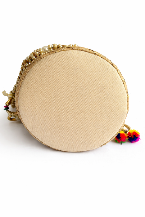 Beaded Potli Bag Bridal Jaal Drawstring Purse