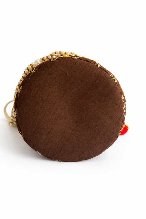 Beaded Potli Bag Bridal Jaal Drawstring Purse