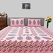 King Size Bedsheet Cotton Coverlet Pink Floral Bedcover | Pillow Cover Set