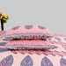 King Size Bedsheet Cotton Coverlet Pink Floral Bedcover | Pillow Cover Set