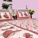 Sanganeri Print Queen Size Premium Quality Cotton Bedsheet with Pillow Covers