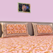 Buy Now Our New Collection Pastal Peach Colour Bedsheet | King Size Bedcover