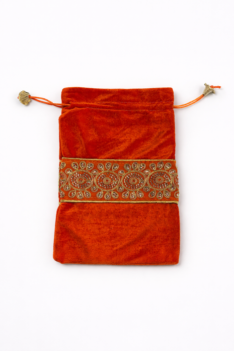 Velvet Potli Bag for Wedding Bridal Gift Pouch