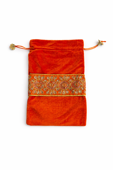 Velvet Potli Bag for Wedding Bridal Gift Pouch