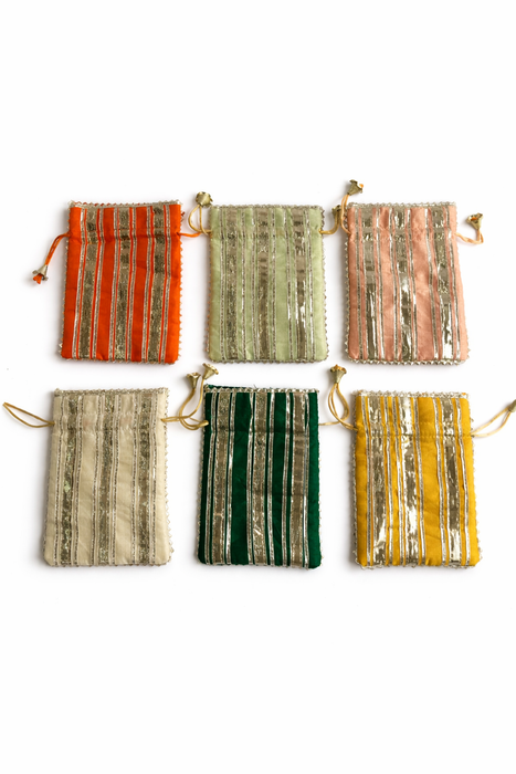 Gota Patti Potli Bag – Wedding Favor Pouch