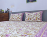 Buy Now Multicolor Floral Print Cotton Bedsheet With Pillow Cover Set