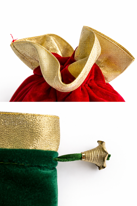 Checked Potli Bag – Wedding Favor Drawstring Pouch