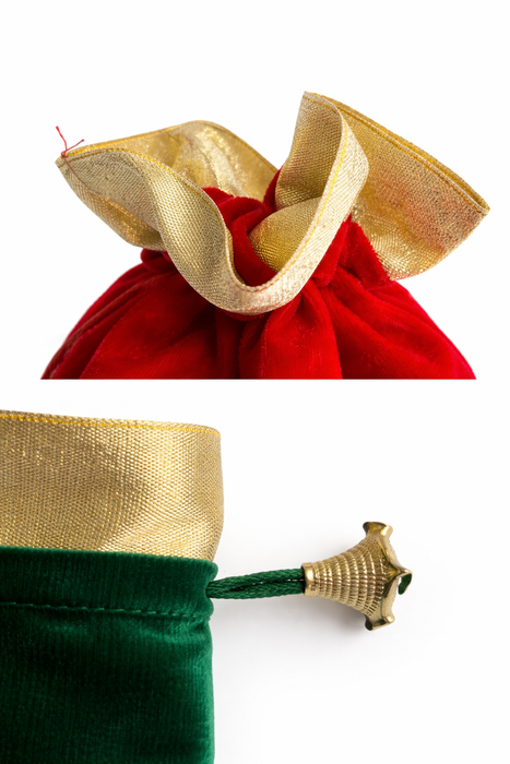 Checked Potli Bag – Wedding Favor Drawstring Pouch