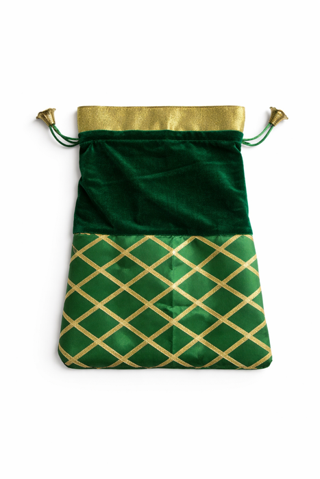 Checked Potli Bag – Wedding Favor Drawstring Pouch