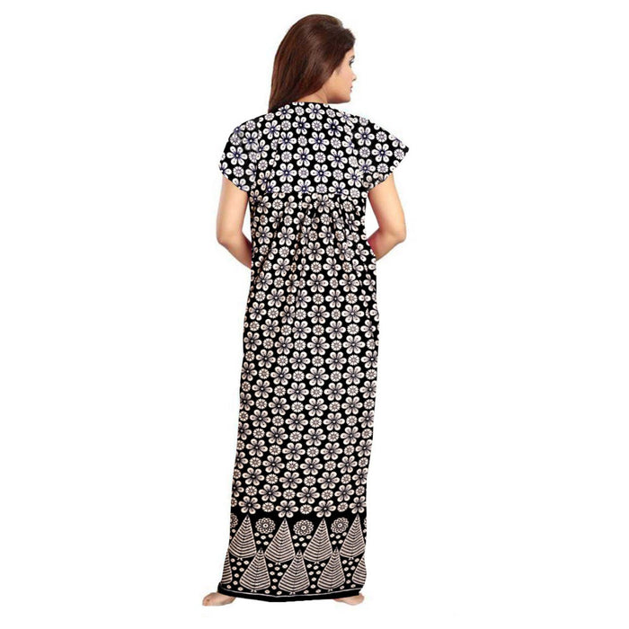 Cotton Maxi Women's Wear 2-Piece Night Dress Combo Set from Marika Textiles