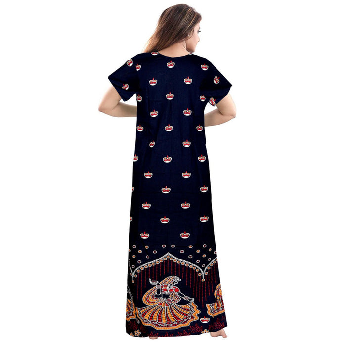 Women's Cotton Night Dress 2-Piece Maxi Combo Set from Marika Textiles