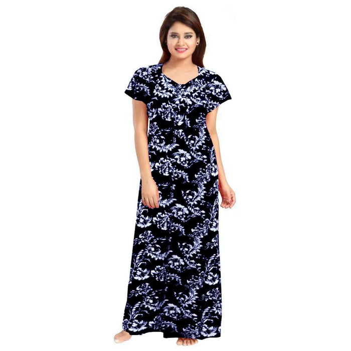 2-Piece Set of 100% Cotton Women's Maxi Sleepwear Dress Combo Available Online