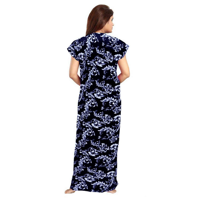 2-Piece Set of 100% Cotton Women's Maxi Sleepwear Dress Combo Available Online