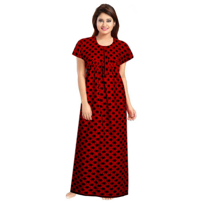 Combo of 2-Piece Cotton Maxi Night Dress for Women Available Online