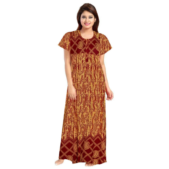 Combo of 2-Piece Cotton Maxi Night Dress for Women Available Online