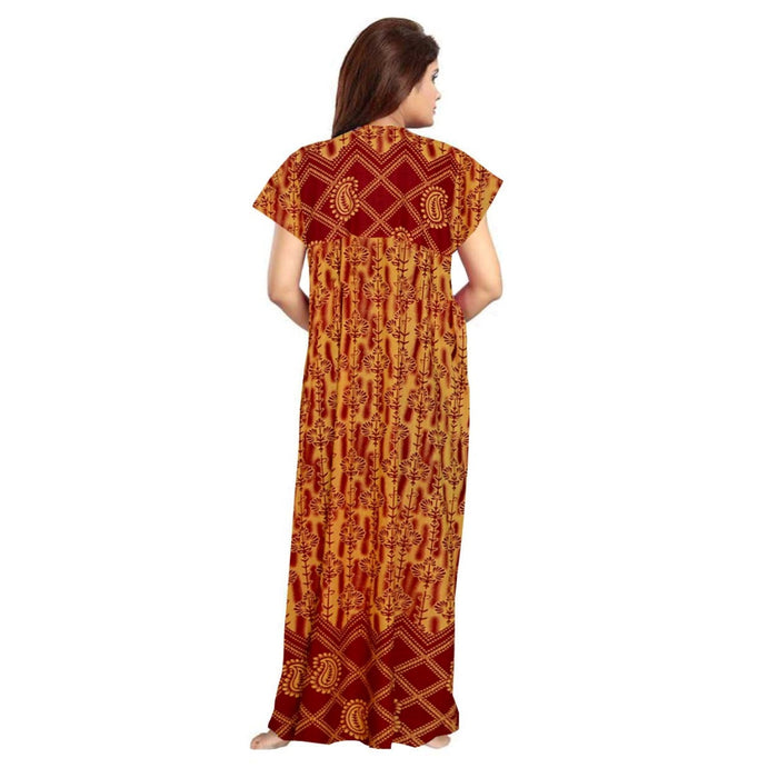 Combo of 2-Piece Cotton Maxi Night Dress for Women Available Online