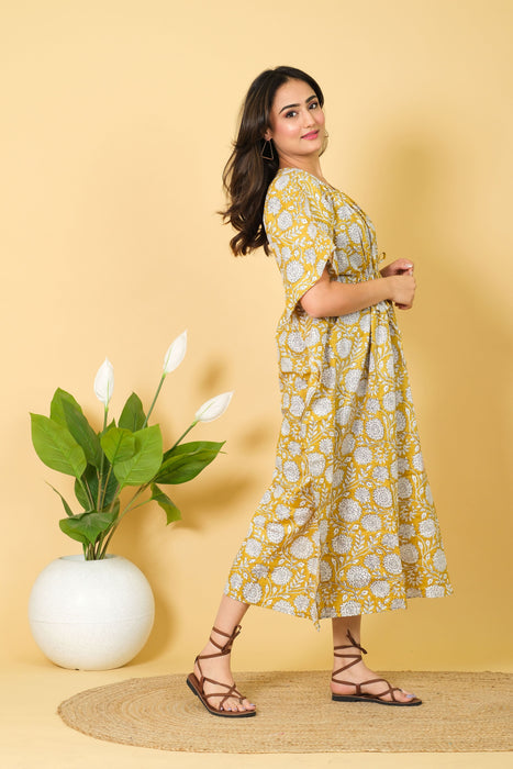 indian cotton kaftan dresses Indian Block Print Cotton Kaftan Plus Size Caftans Dress for women
