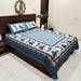 Buy Sanganeri Print Cotton Bedsheet with 2 Pillow Cover | Queen Size Bedspread