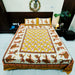 Best Sanganeri Print Pure Cotton Queen Size Bedsheet with 2 Pillow Covers | Buy online