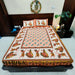 Premium Quality Peach Colour Bedsheet Queen Size Cotton Bedsheet | Buy Online 