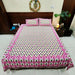 Leaf Print Pure Cotton Bedsheet Queen Size Bedsheet | Buy Now 