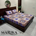 King Size Floral Bed Sheet & Pillow Cover Set by Marika Textiles | Shop Now