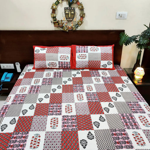 Buy at Low Price Cotton Bedsheet with 2 Pillow Covers Set