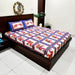 Indian Bedcover Animal Print Coverlet Blue Queen Size | Buy Online Bedsheet