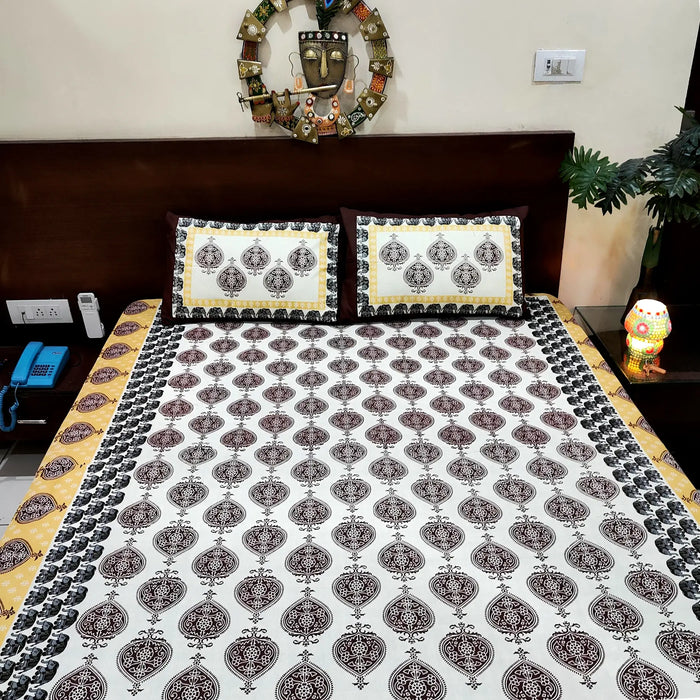 Premium Hand Block Print Cotton Bedsheet | Buy Online Bedsheet