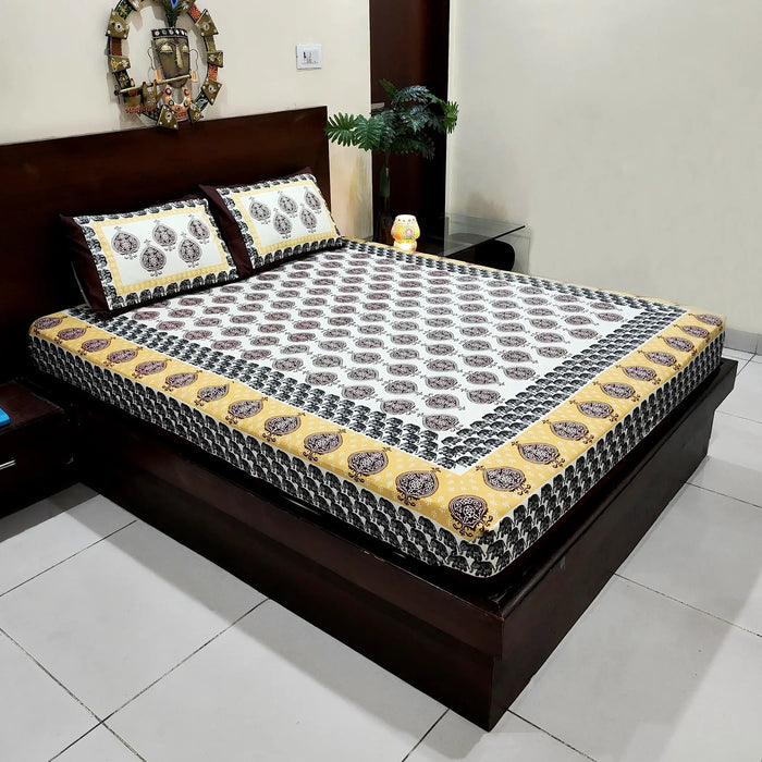 Premium Hand Block Print Cotton Bedsheet | Buy Online Bedsheet