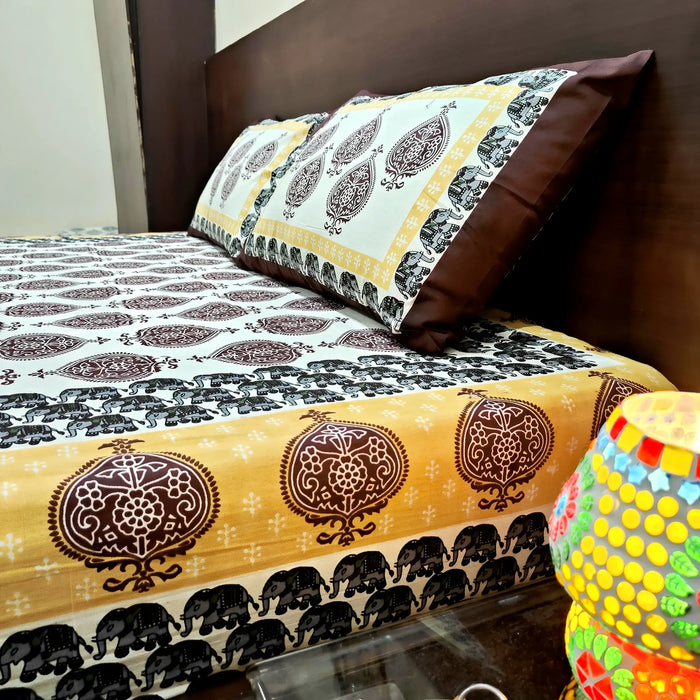 Premium Hand Block Print Cotton Bedsheet | Buy Online Bedsheet