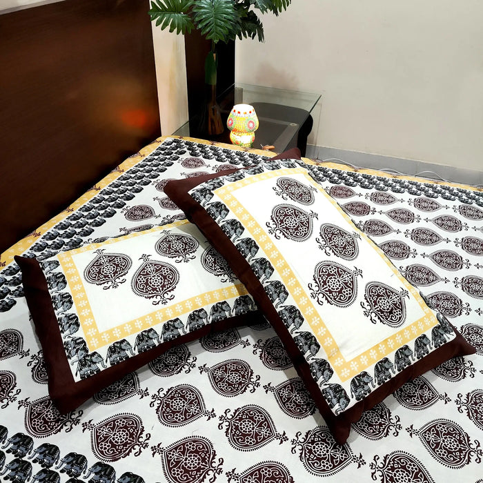 Premium Hand Block Print Cotton Bedsheet | Buy Online Bedsheet