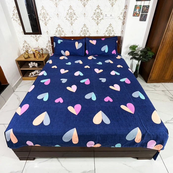 King Size Bedsheet Indian Bedspread Decorative Bedcover Indoor Coverlet Polycotton Bedsheet