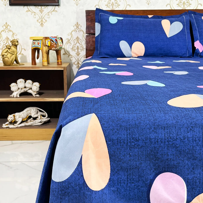 King Size Bedsheet Indian Bedspread Decorative Bedcover Indoor Coverlet Polycotton Bedsheet