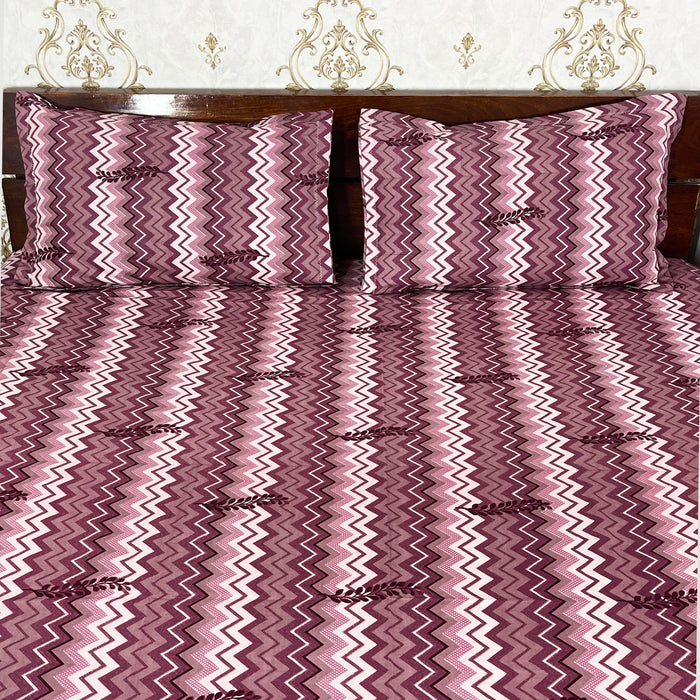 Purple Cotton Bedsheet from Marika Textiles, Indian Bedspread and Bedding Coverlet for Bed Decor