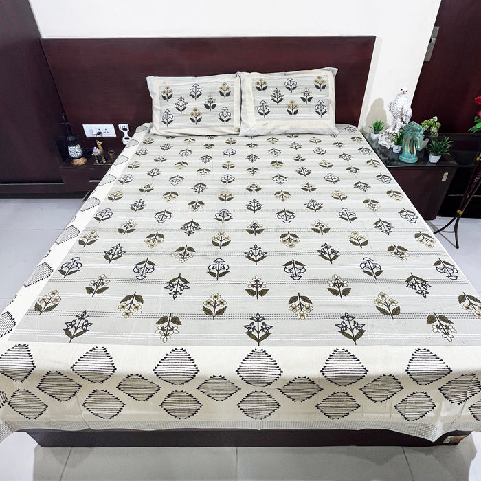 Pure Cotton Bedsheet From Marika Textiles 3D Print Bedcover 93X108 Inches Bedsheet Buy Online Bedsheet