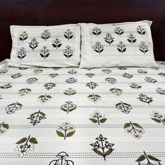 Pure Cotton Bedsheet From Marika Textiles 3D Print Bedcover 93X108 Inches Bedsheet Buy Online Bedsheet