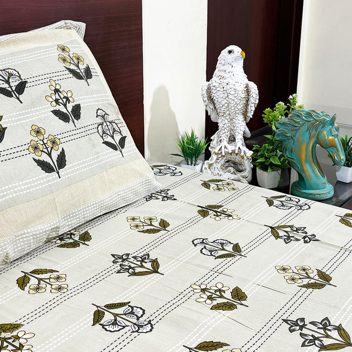 Pure Cotton Bedsheet From Marika Textiles 3D Print Bedcover 93X108 Inches Bedsheet Buy Online Bedsheet