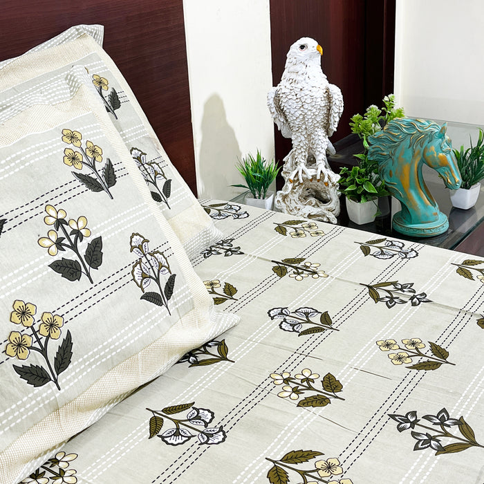 Pure Cotton Bedsheet From Marika Textiles 3D Print Bedcover 93X108 Inches Bedsheet Buy Online Bedsheet