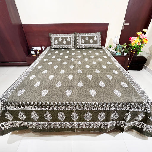 Cotton Bedsheet with 2 Pillow Cover Indian Design Bedcover | Buy Now