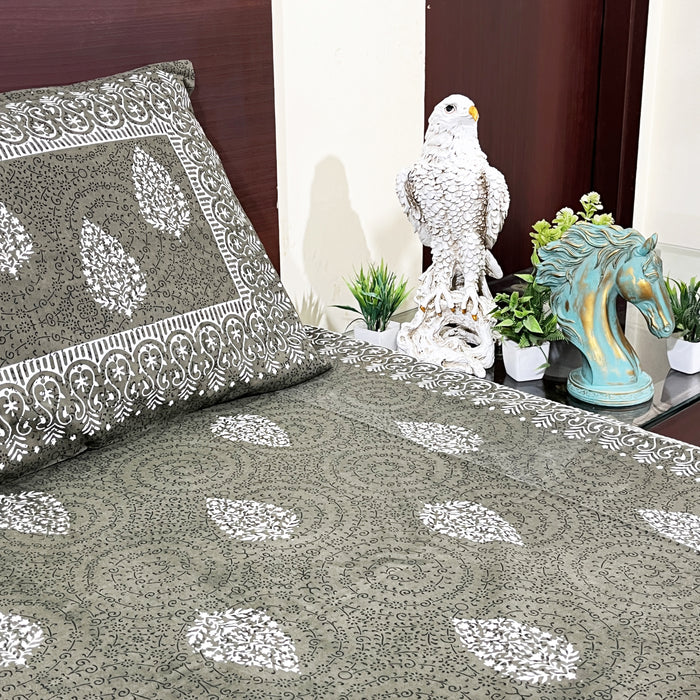 Cotton Bedsheet with 2 Pillow Cover Indian Design Bedcover | Buy Now