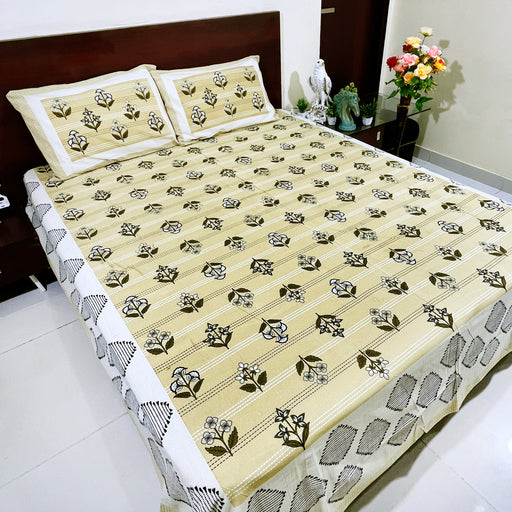 Buy Beutiful & Decorative Bedsheet For Your Bedding Yellow Colour | Pillow Covers