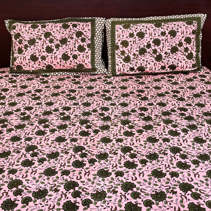 Pink Colour Exclusive Cotton Bedsheet For Your Bedding | Shop Now