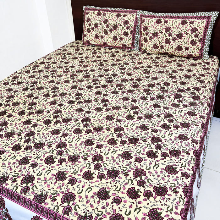 Yellow Colour Cotton Bedsheet For Your Beutifull Bedding | Buy Today