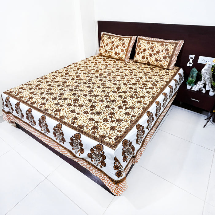 Indian Cotton Bedsheet Beautiful Coverlet | Buy Online Bedsheet