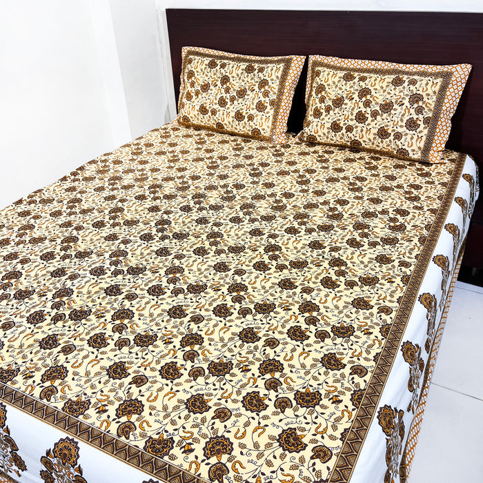 Indian Cotton Bedsheet Beautiful Coverlet | Buy Online Bedsheet