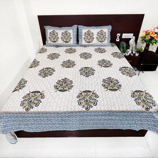 Floral Print King Size Bedsheet Home Decor Bedspread | Shop Now