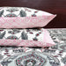 Pink Cotton Bedsheet King Size Bedcover with 2 Pillow Cover | Buy Now