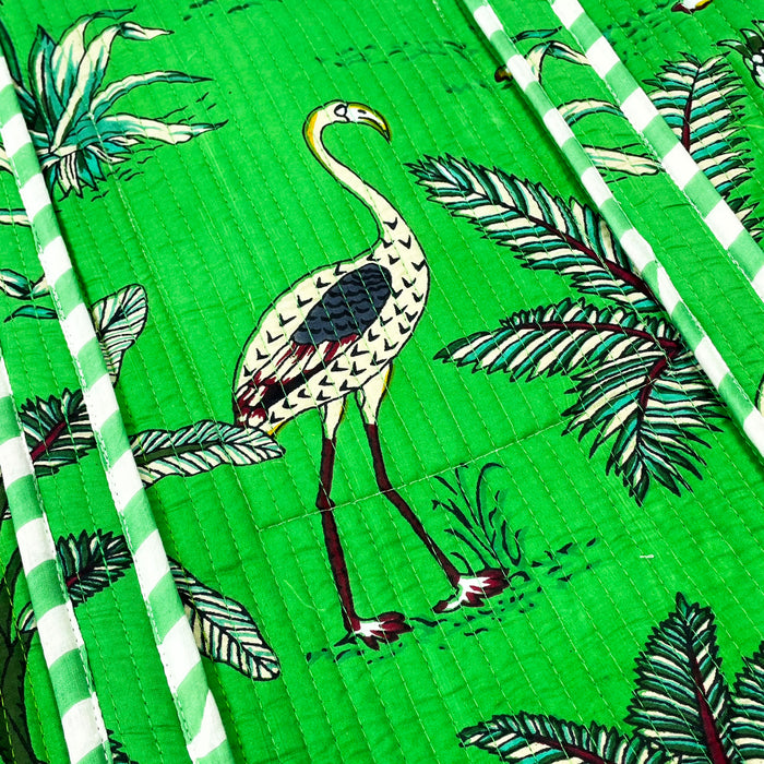 Eco-Friendly Green Jungle Print Tote Bag - Perfect for Every Adventure